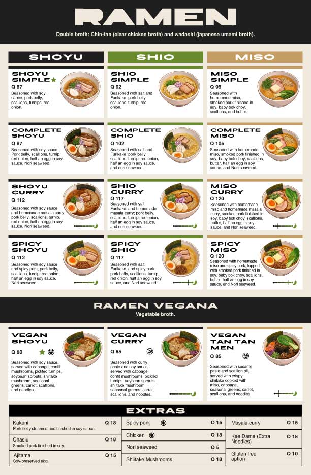 English Menu